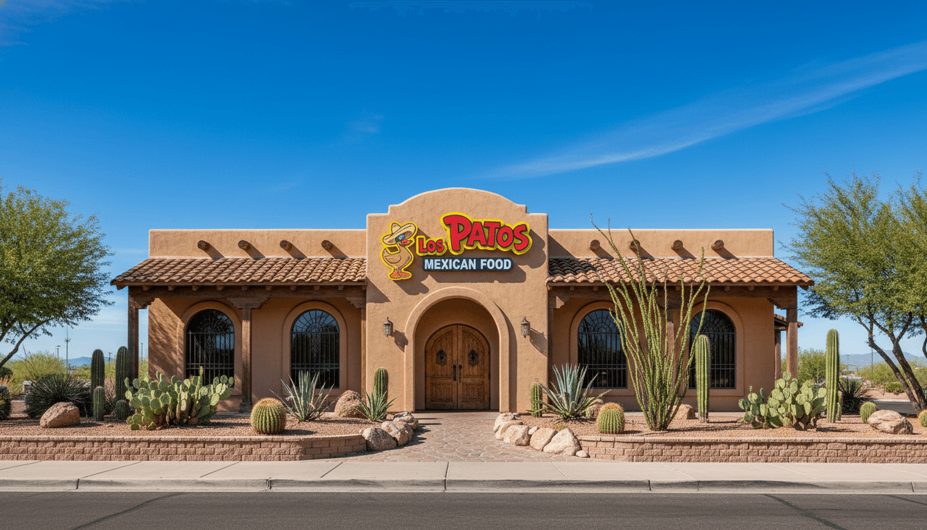 Los Patos Mexican Food restaurant exterior in Mesa, AZ